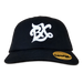 BX Wave Black Dad Hat (White Logo) Front