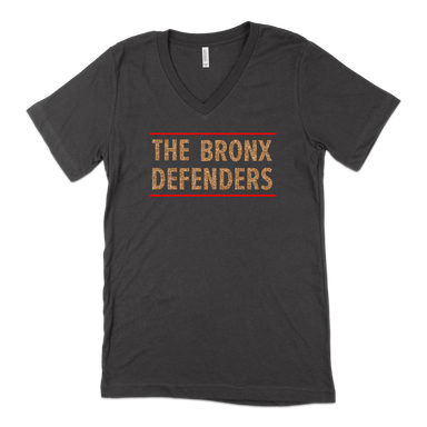 Bronx Defenders Glitter T-Shirt V-Neck Front