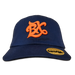 BX Wave Navy Dad Hat (Orange Logo) Front