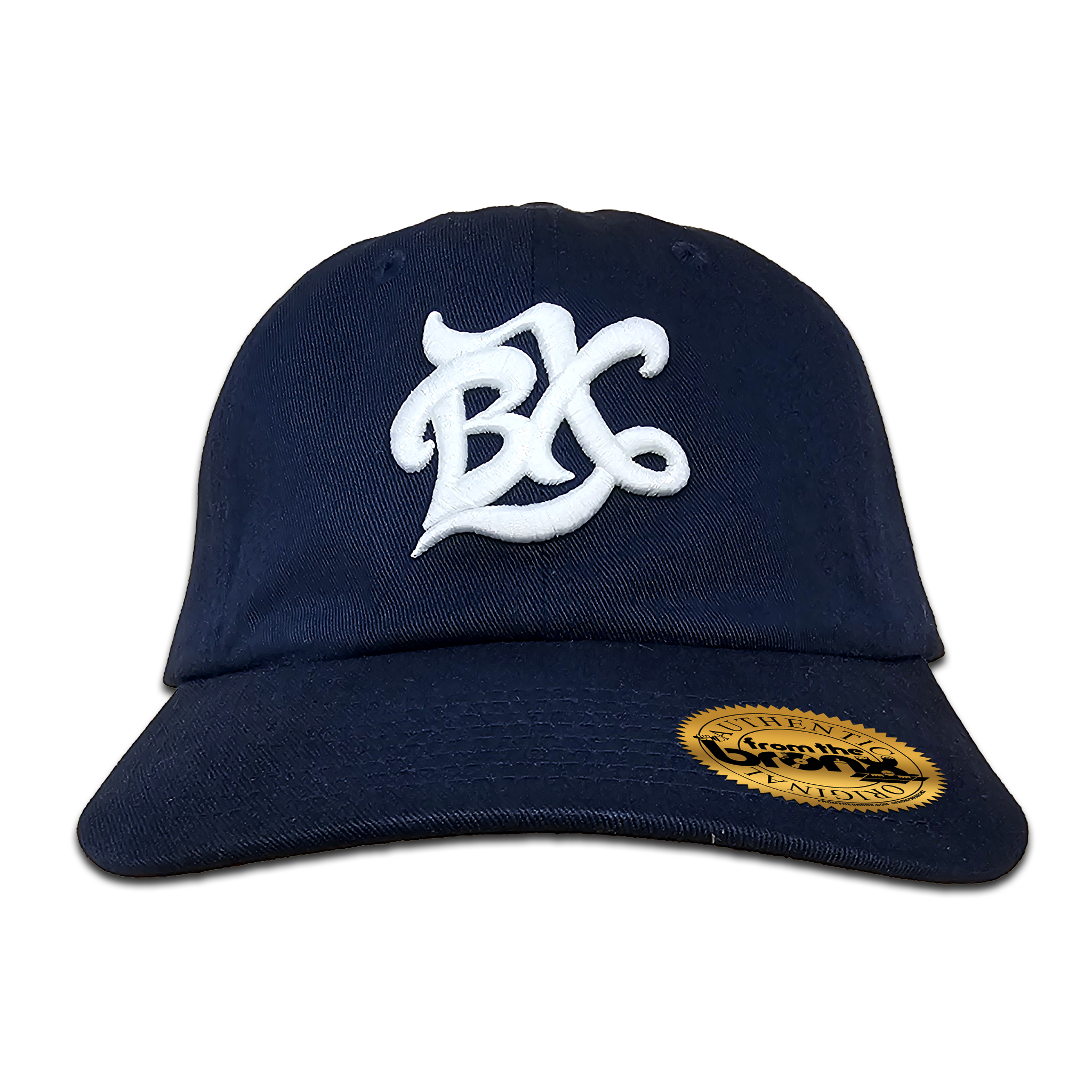 BX Wave Navy Dad Hat (White Logo) Front