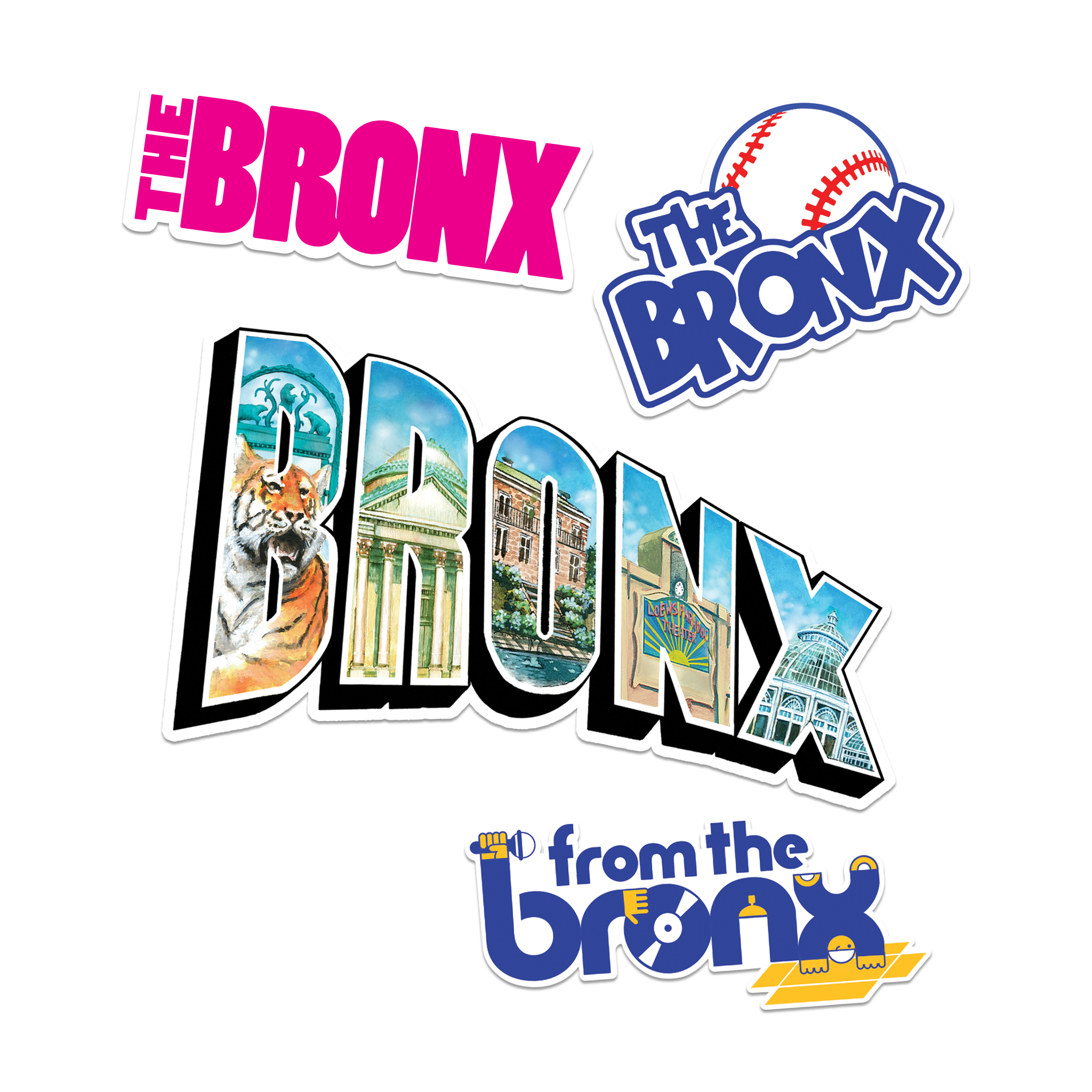 Bronx Gradient Sticker Set