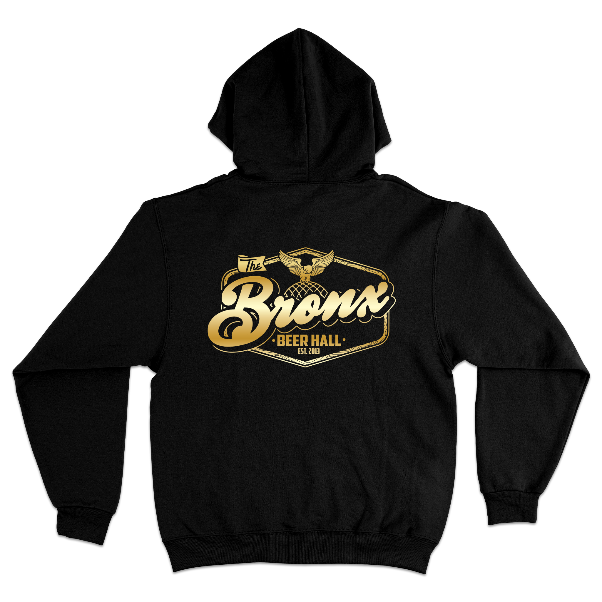 Bronx Beer Hall 10th Anniversary Mid Weight Pullover Hoodie Back