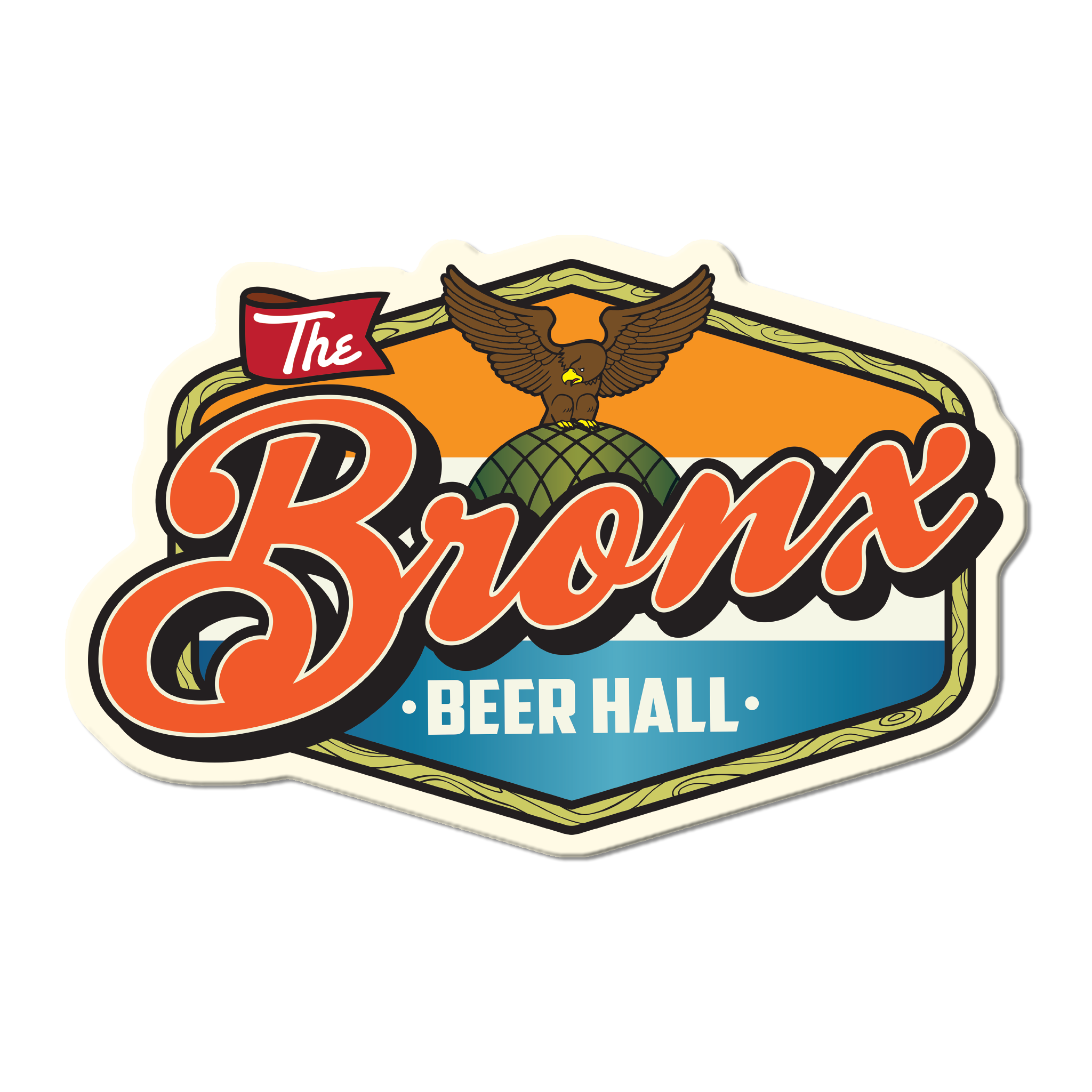 Bronx Beer Hall Die Cut Magnet