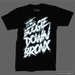 Boogie Down Bronx Reflective T-Shirt Front in Black with Simulated Reflection