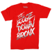 Boogie Down Bronx Reflective T-Shirt Front in Red