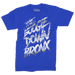 Boogie Down Bronx Reflective T-Shirt Front in Royal Blue