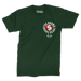 Broke Heart Club T-Shirt Front in Forest Green