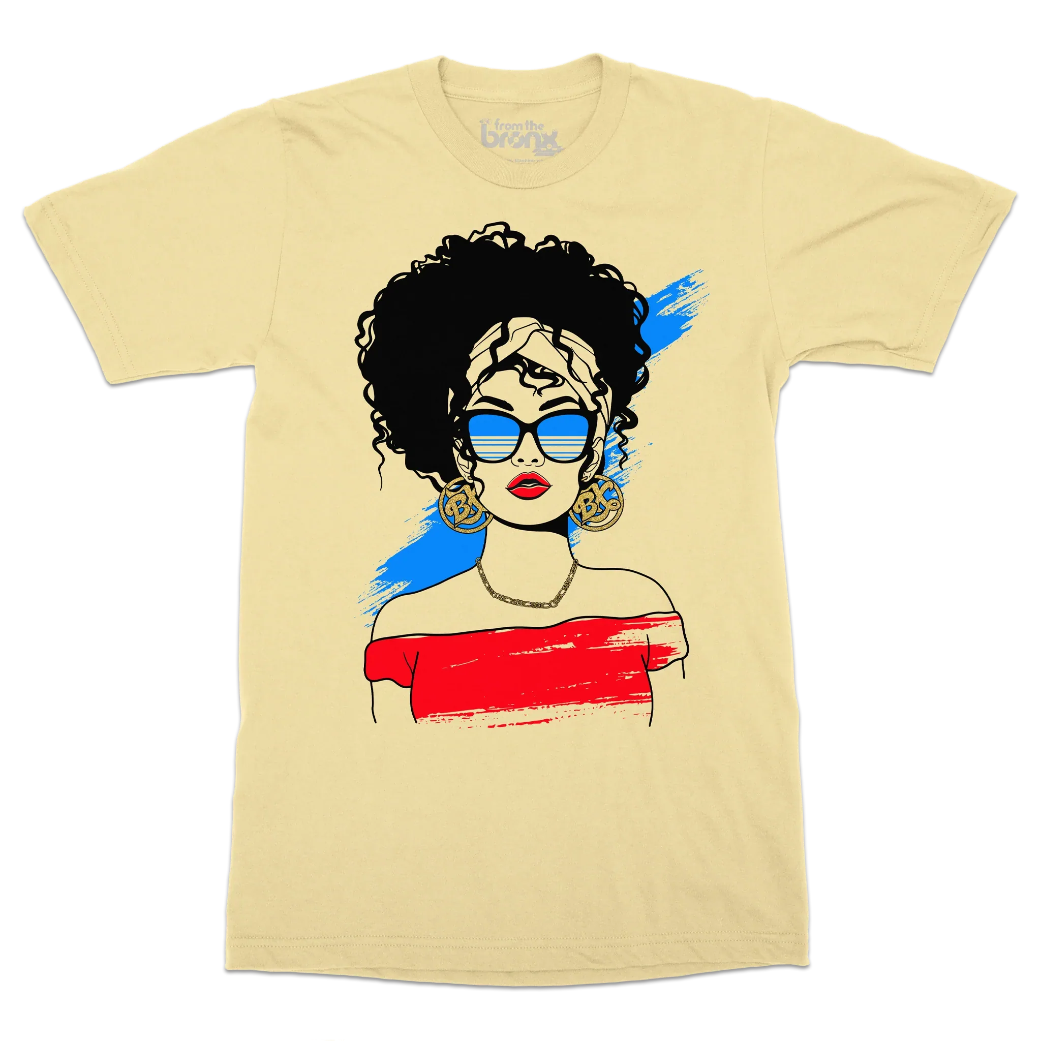 Bronx Girl Summer T-Shirt Front in Yellow