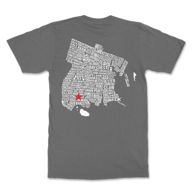 Bronx Defenders Map T-Shirt Back
