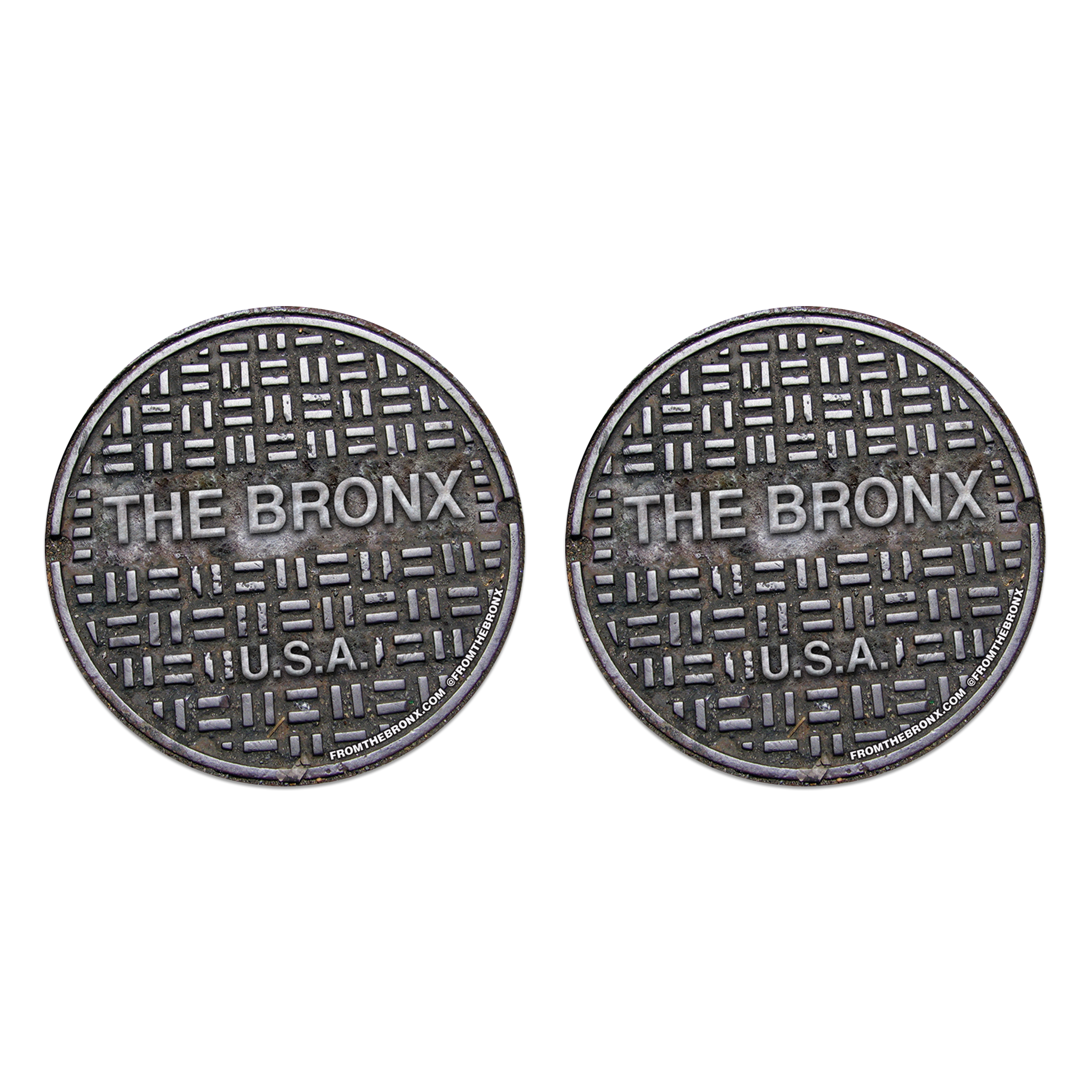Bronx USA Sewer Cover Sticker 2-Pack