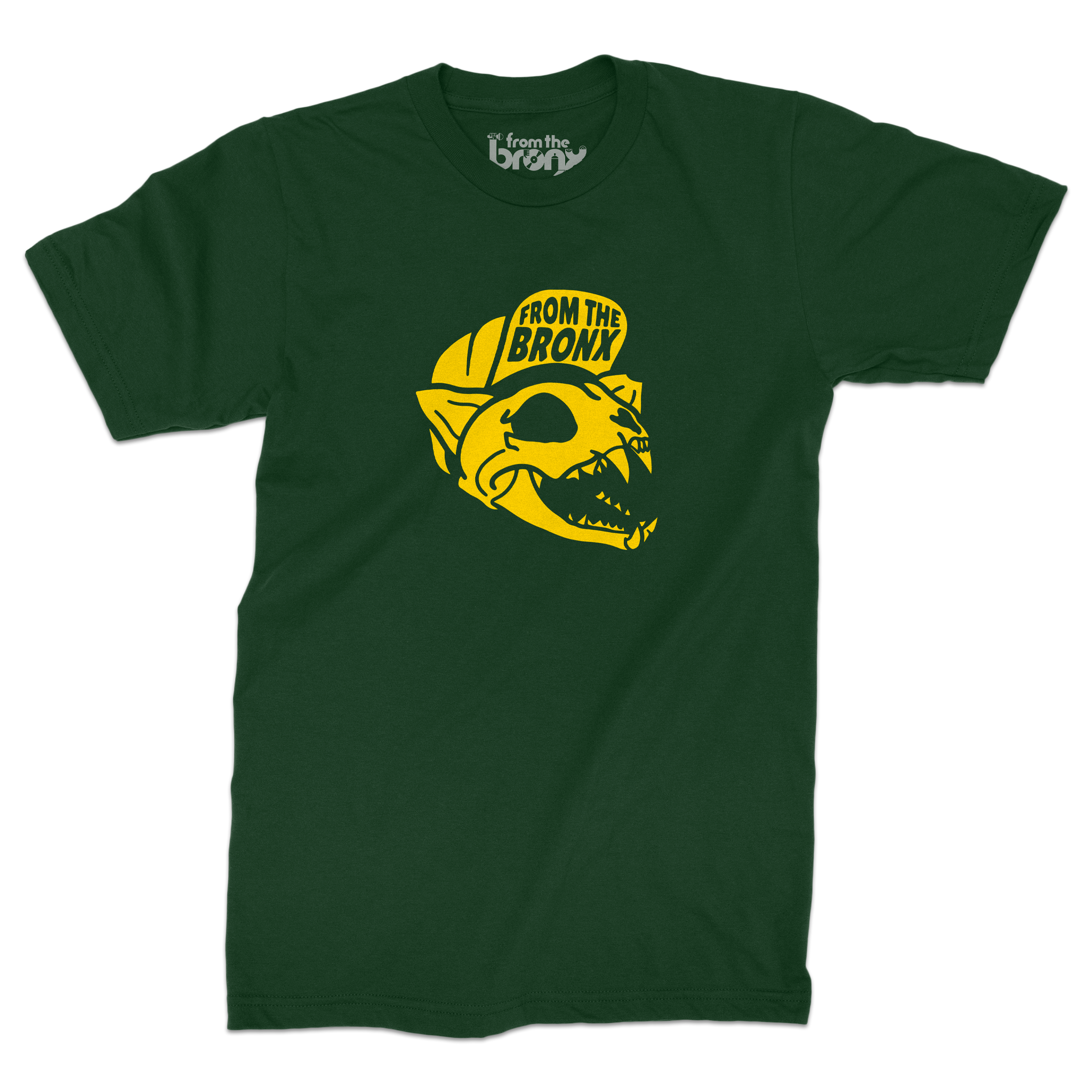From The BX Forever Skate T-Shirt Front in Forest Green