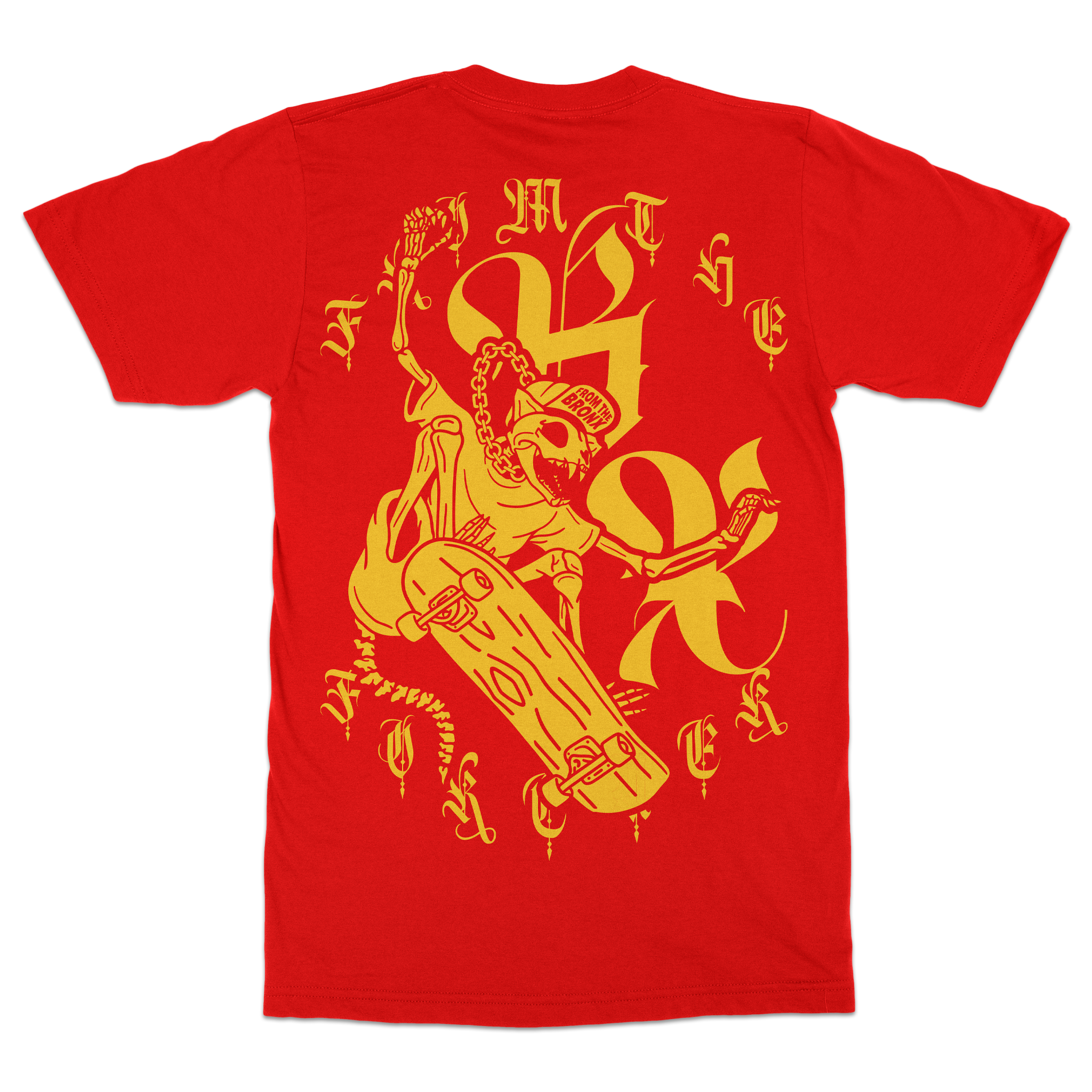 From The BX Forever Skate T-Shirt Back in Red