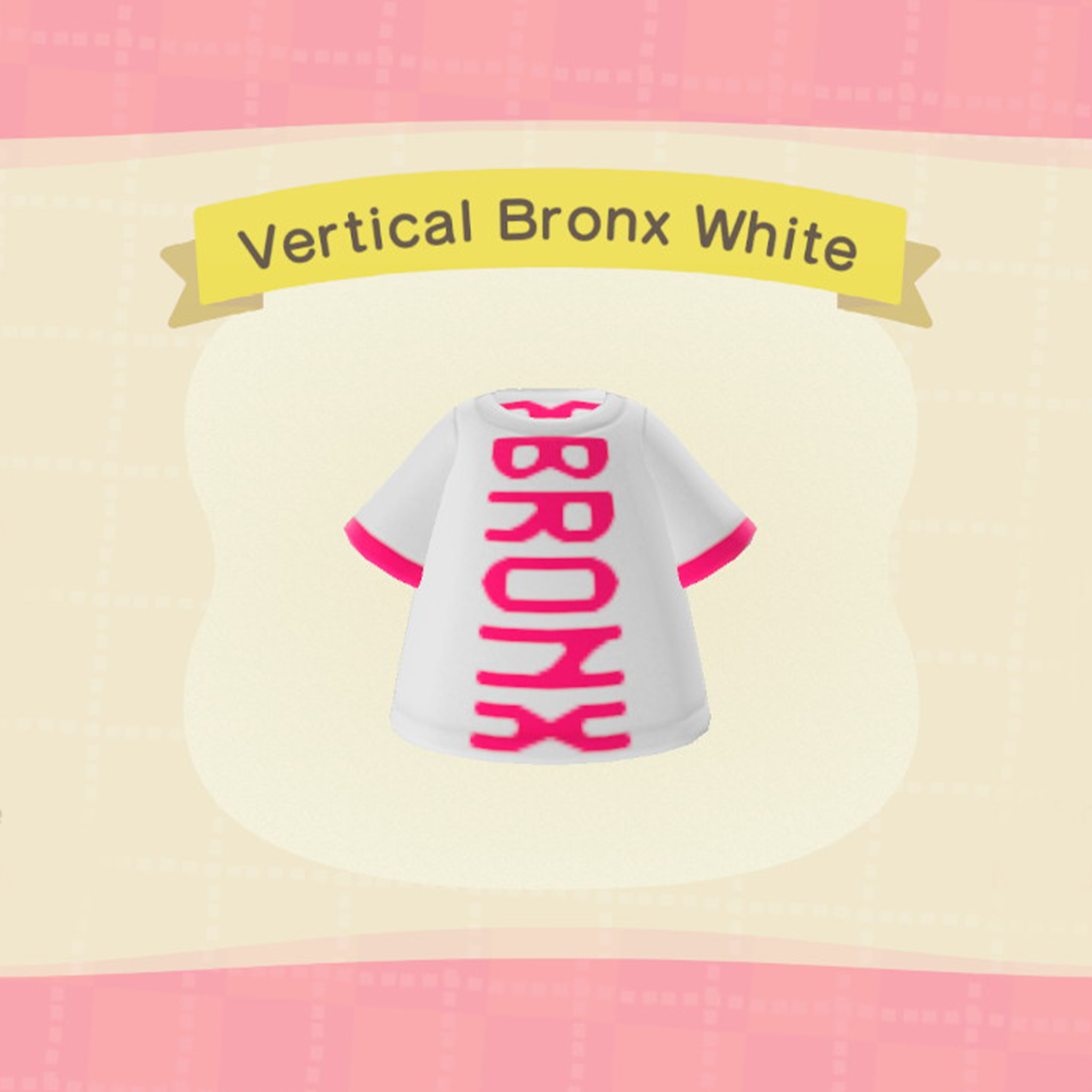 Digital Vertical Bronx T-Shirt in White