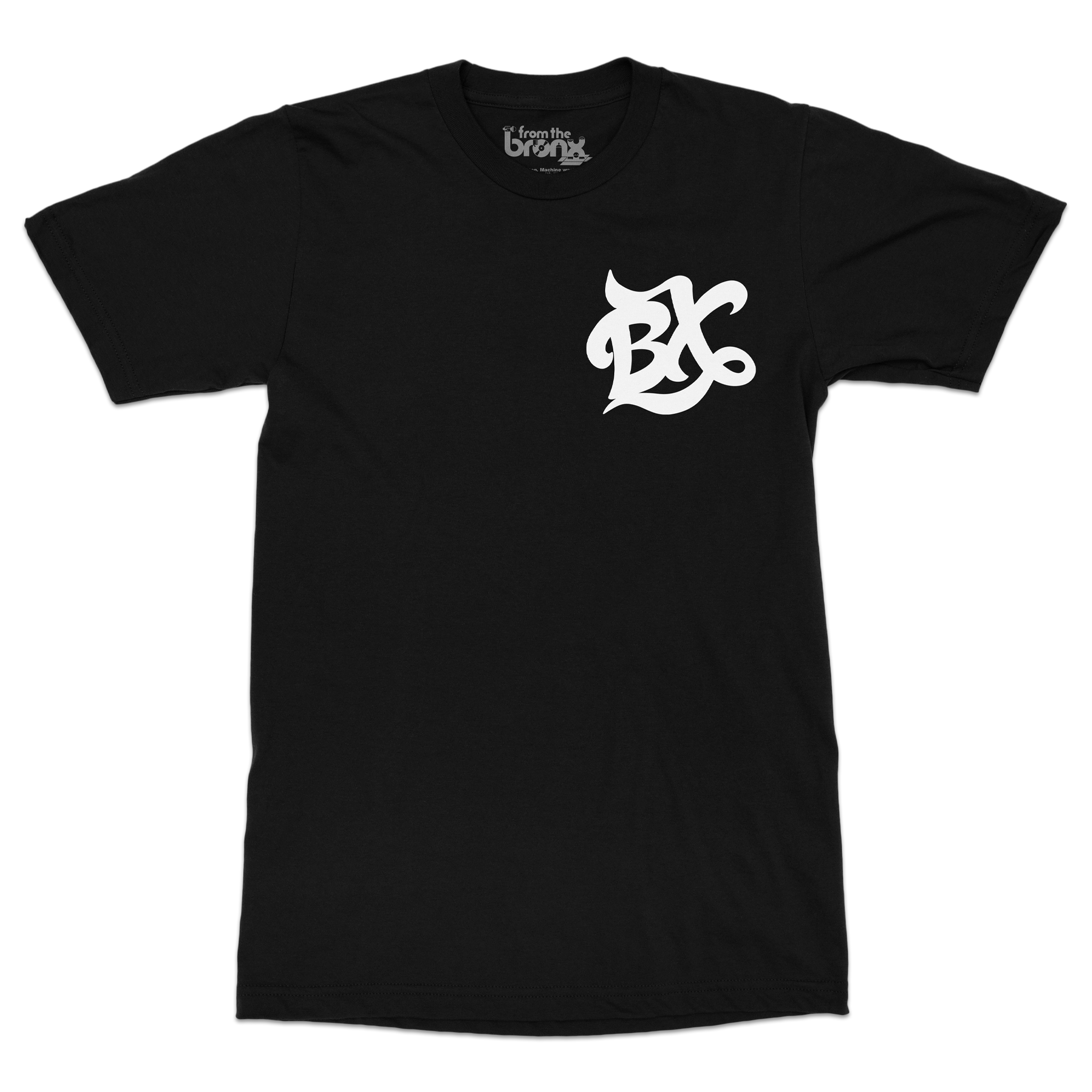 BX Wave T-Shirt Front in Black