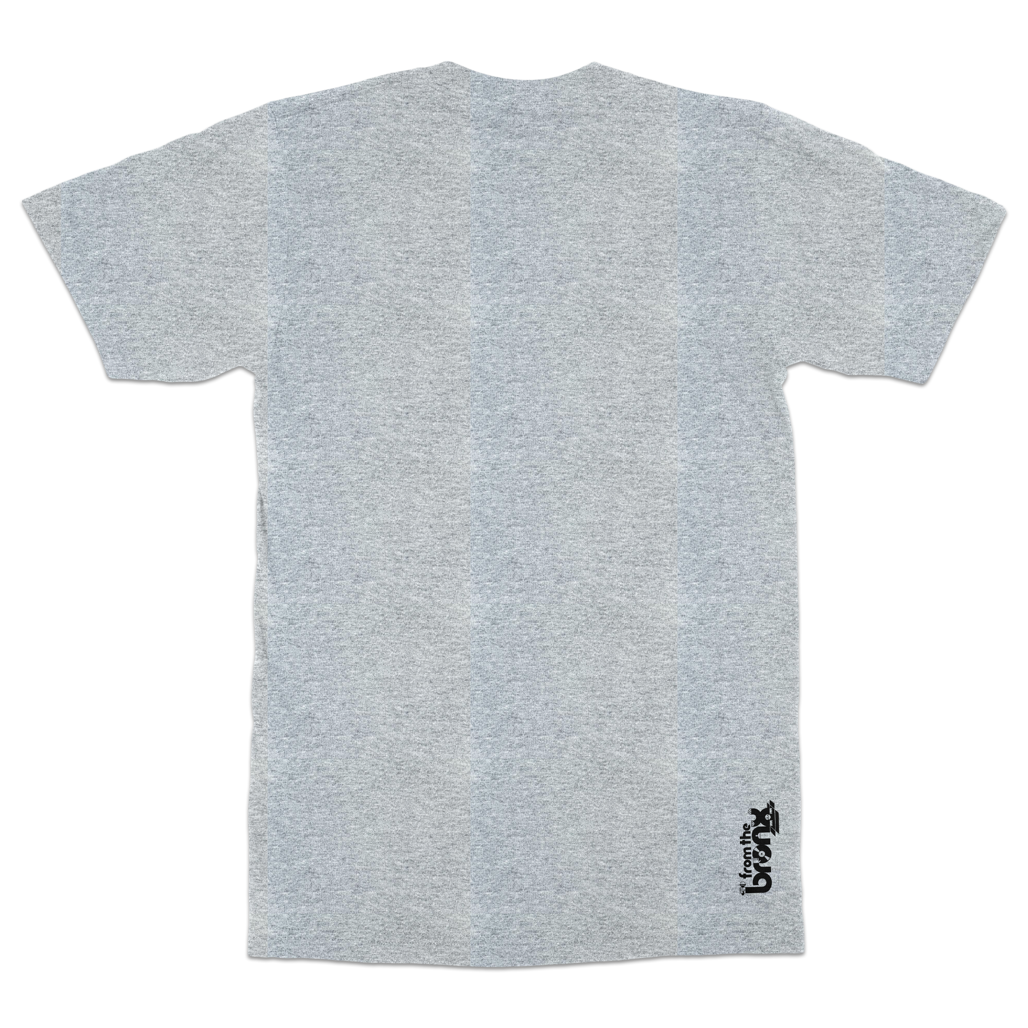 From The Bronx Full-Color Logo T-Shirt Back in Heather Grey