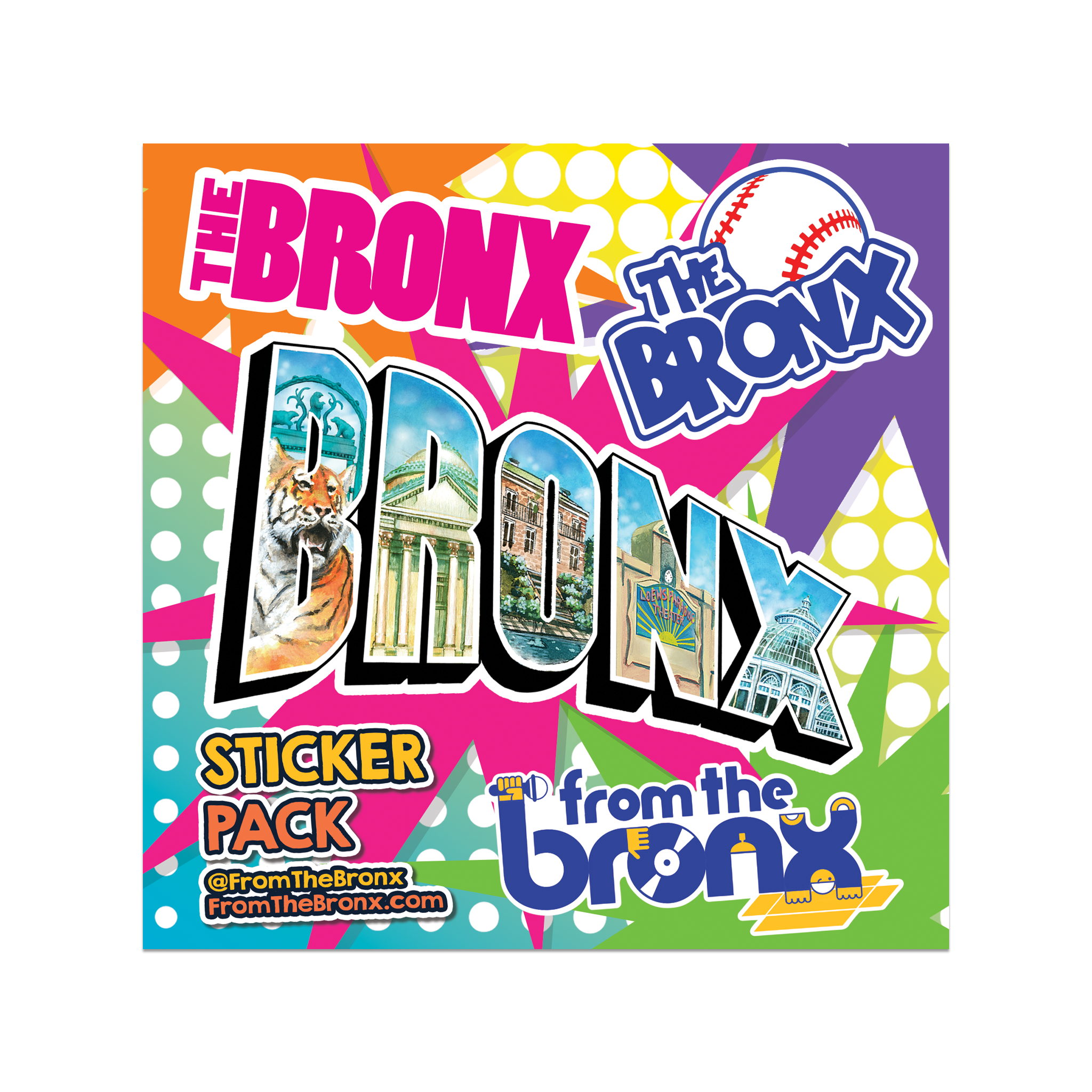 Bronx Gradient Sticker Sheet