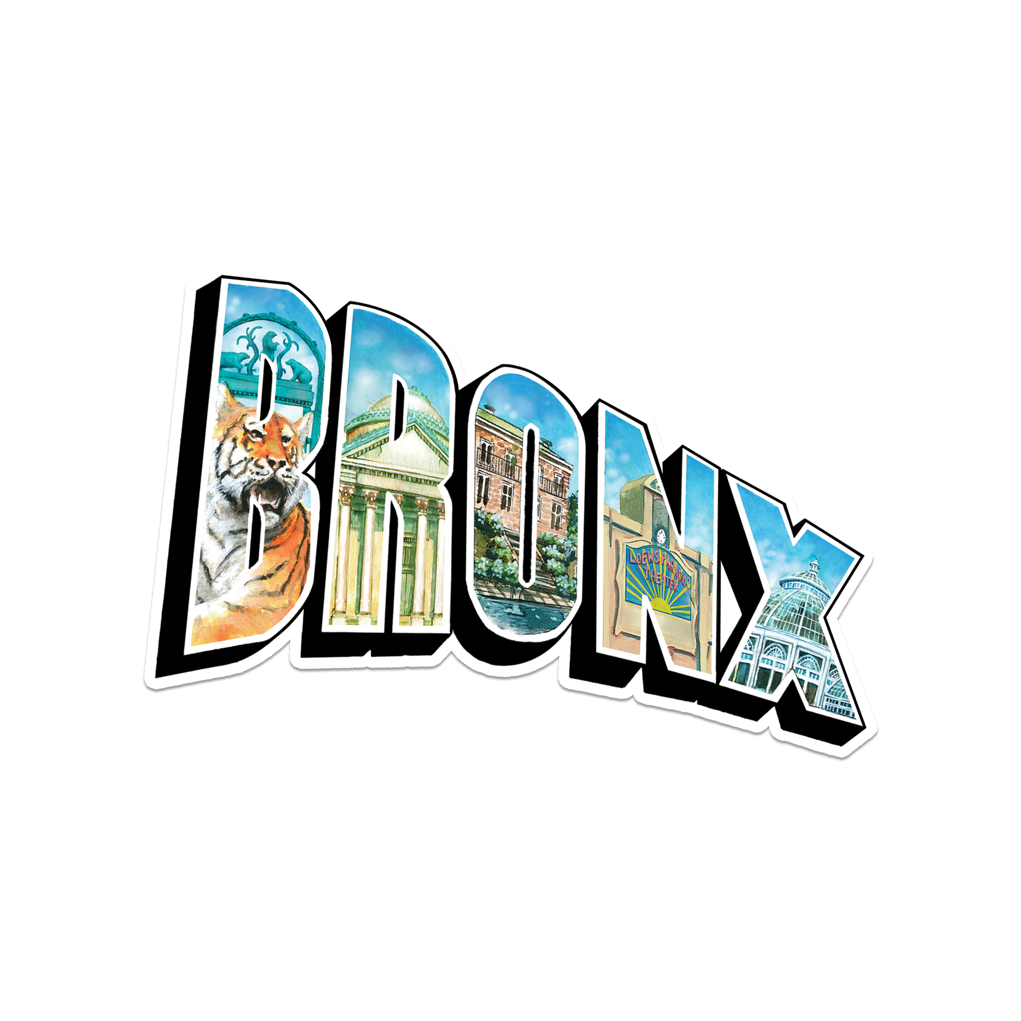 Greeting from The Bronx Sticker