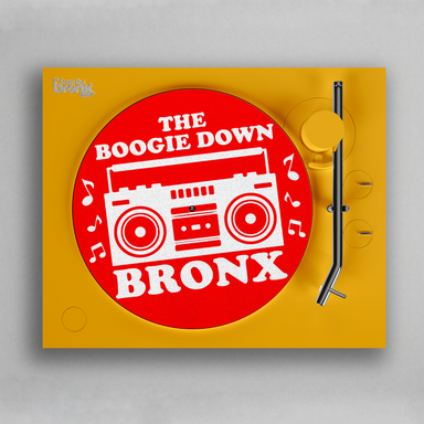 Boogie The Cat Slip Mat on Record Player