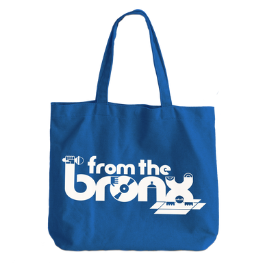 From The Bronx Zippered Canvas Tote in Royal Blue