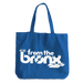 From The Bronx Zippered Canvas Tote in Royal Blue