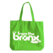 From The Bronx Zippered Canvas Tote in Lime Green