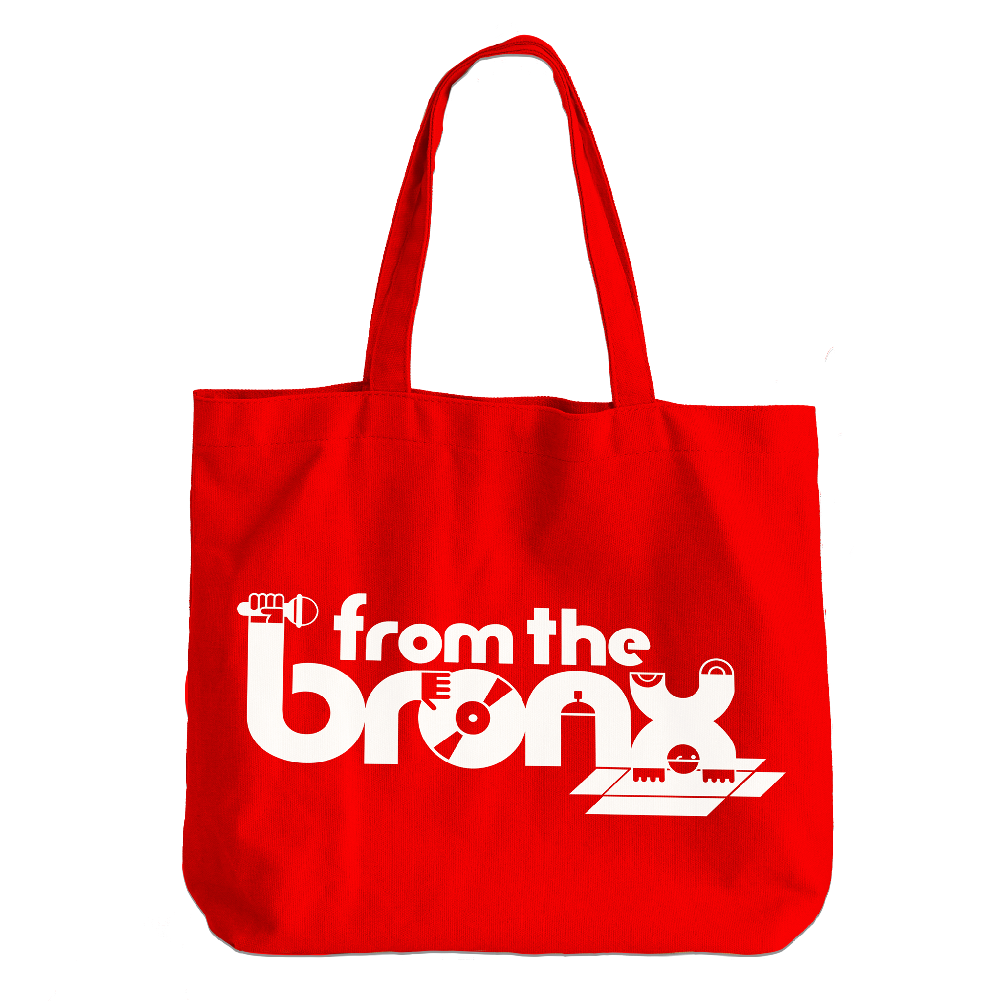From The Bronx Zippered Canvas Tote in Cherry Red