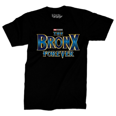 Bronx Forever T-Shirt Front in Black