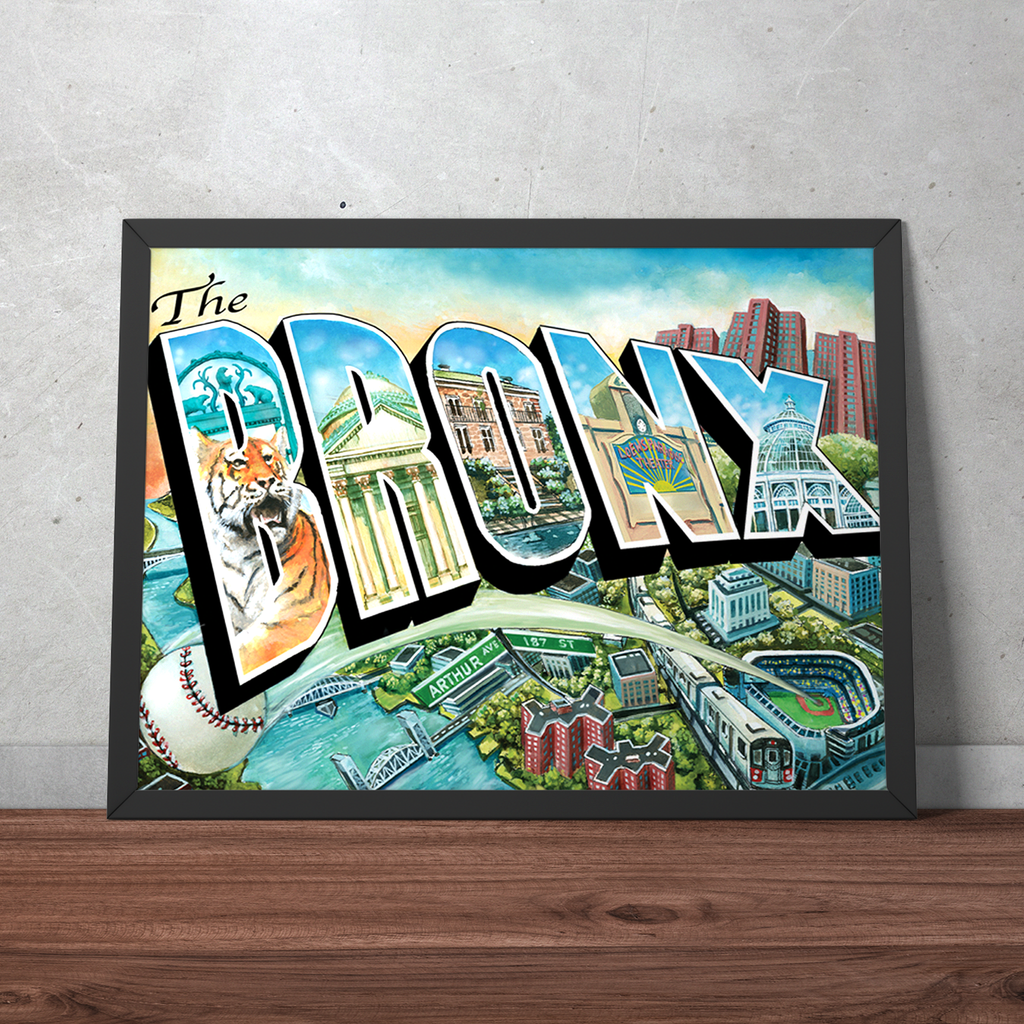 Bronx Illustrated Poster — From The Bronx
