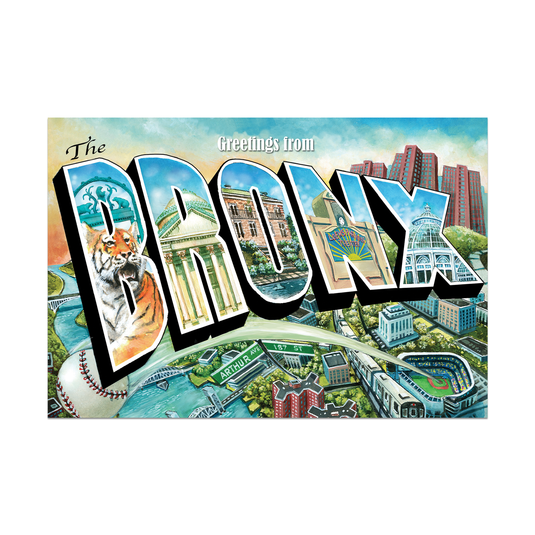 Greetings from The Bronx Postcard