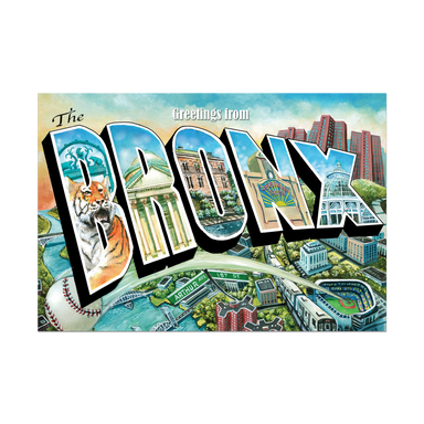 Greetings from The Bronx Postcard Front