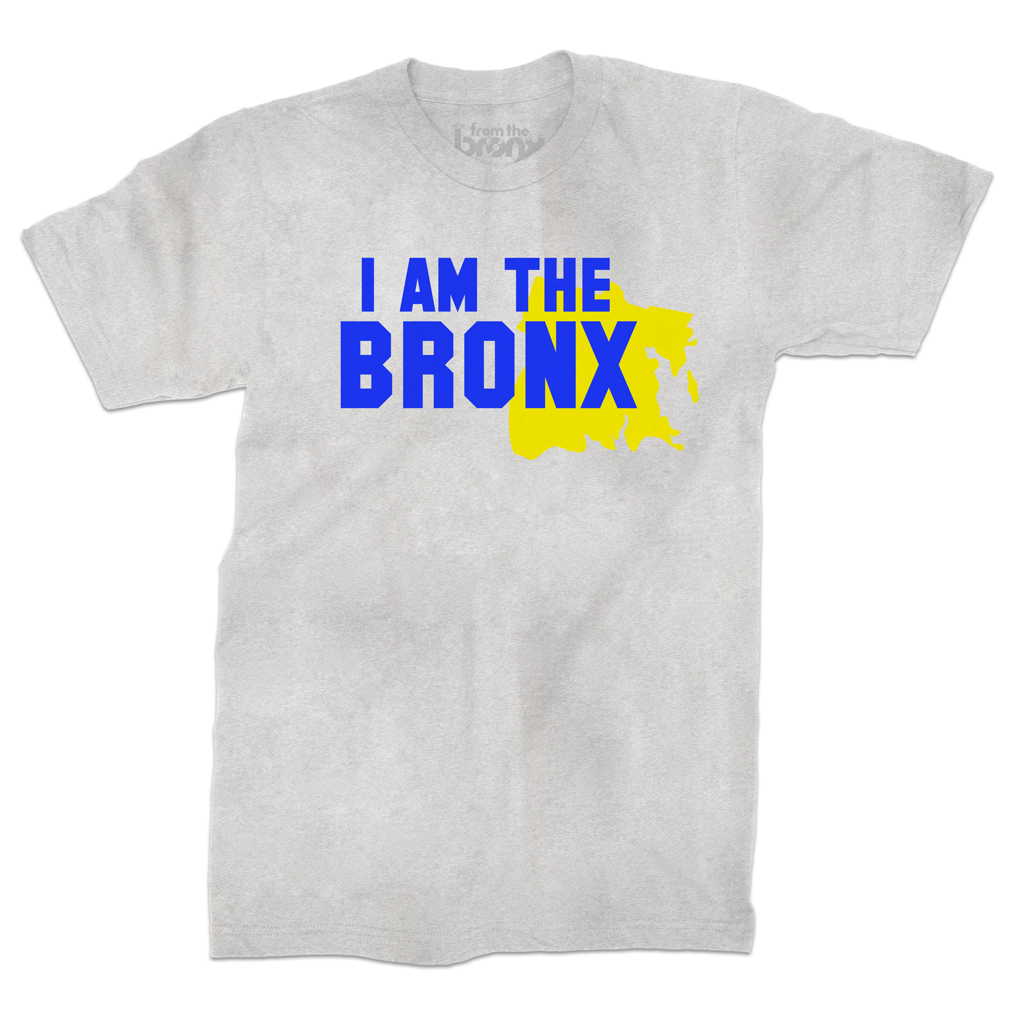 I AM THE BRONX T-Shirt Front in Heather Gray