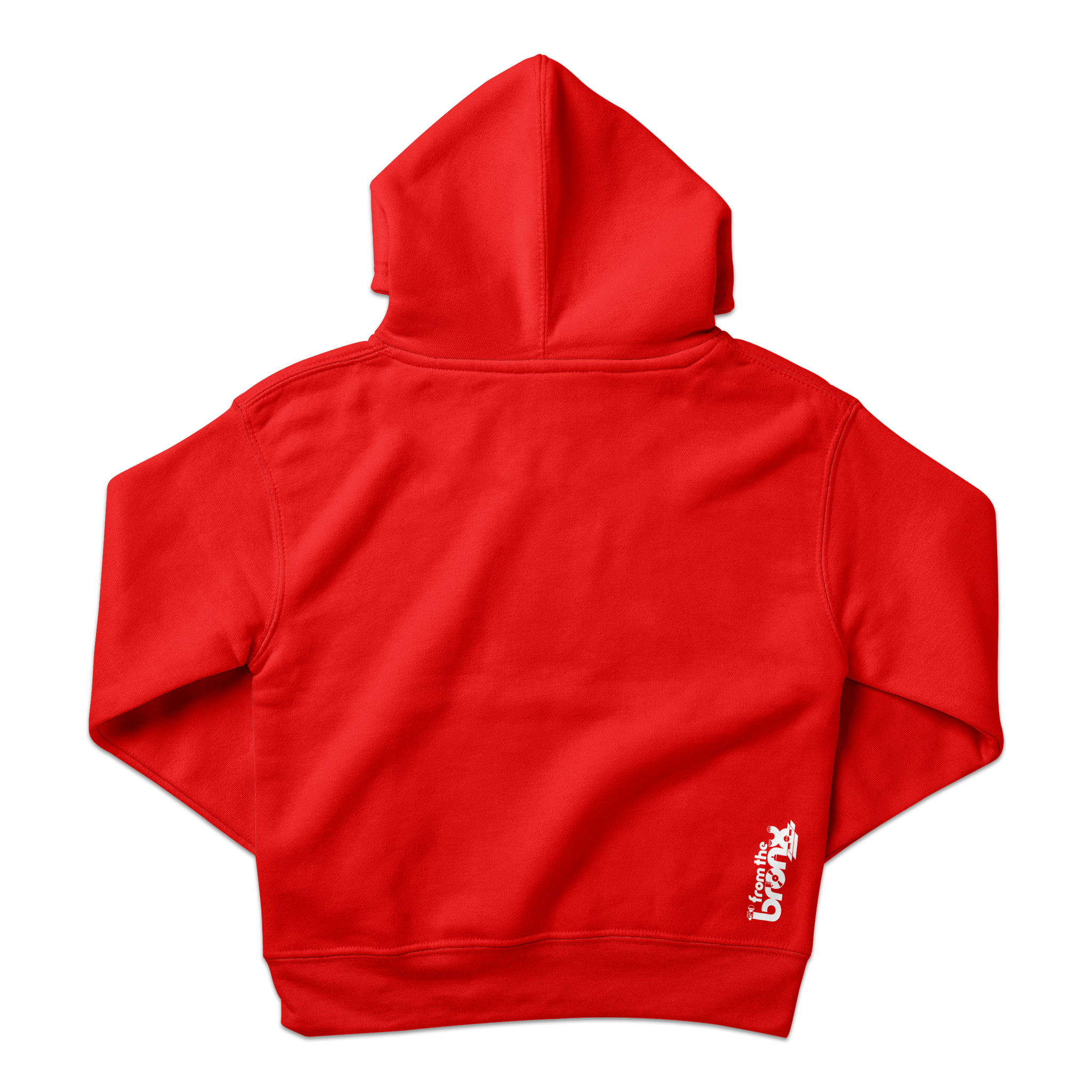 Bronx Collegiate Mid Weight Youth Hoodie Back in Red