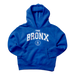 Bronx Collegiate Mid Weight Youth Hoodie Front in Royal Heather