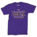Front of Bronx Forever Gold T-Shirt in Purple