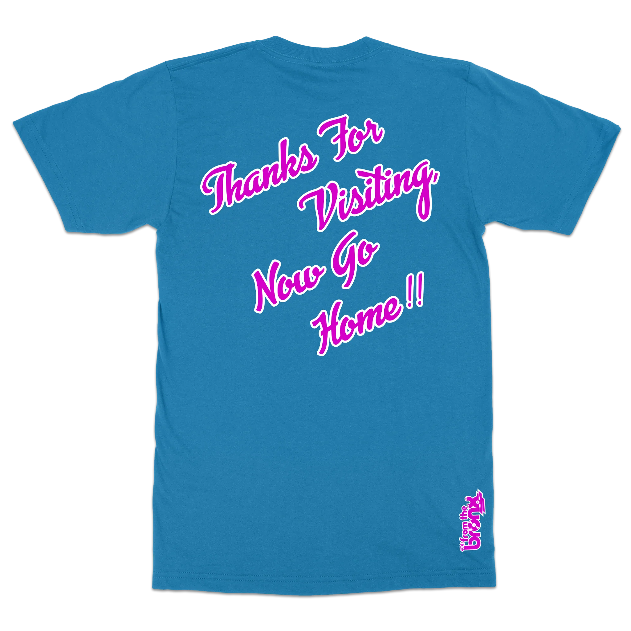 South Bronx Vacation T-Shirt Back in Turquoise Blue