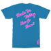 South Bronx Vacation T-Shirt Back in Turquoise Blue