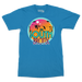 South Bronx Vacation T-Shirt Front in Turquoise Blue