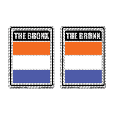 Bronx Flag Prism Sticker Full Color 2-Pack
