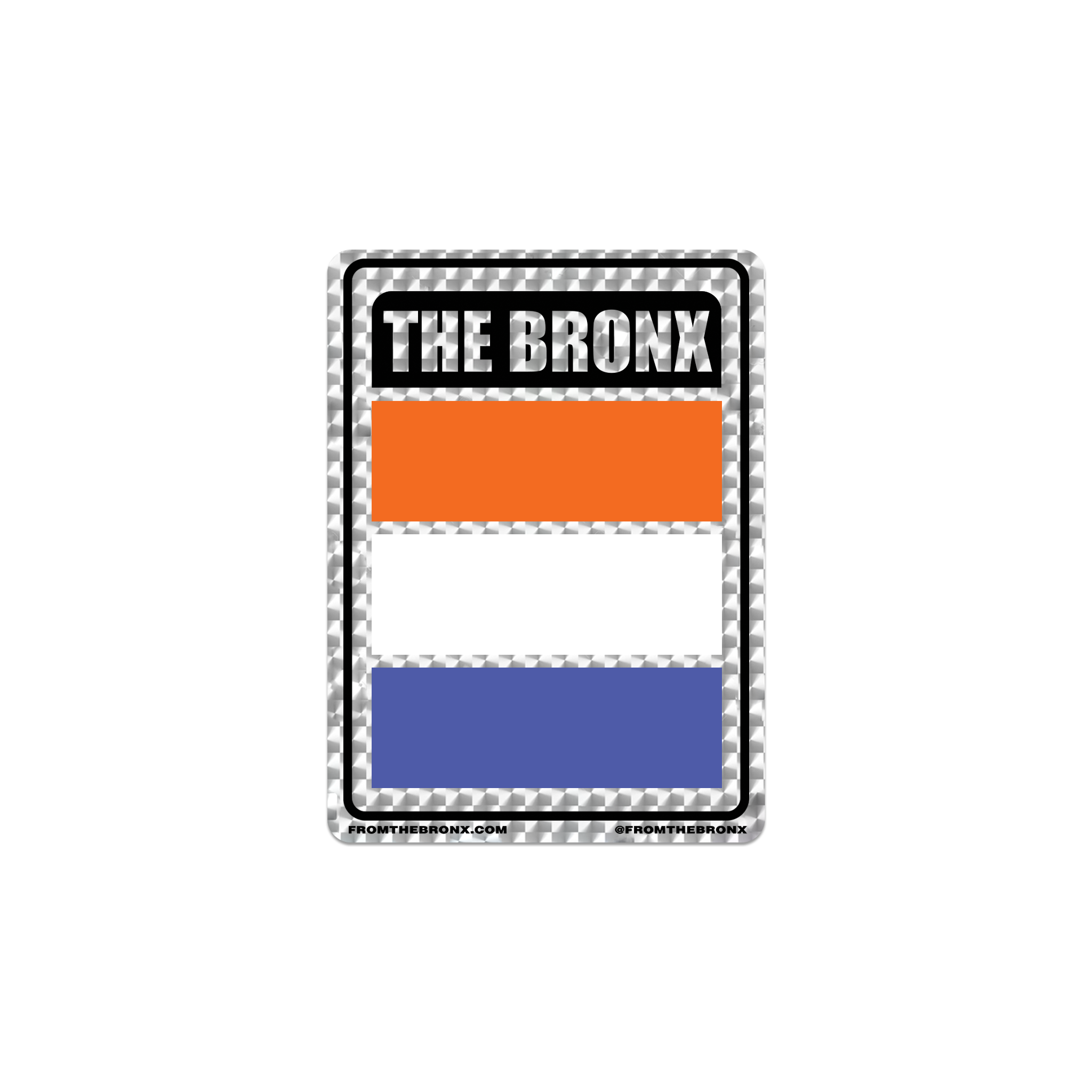 The Bronx Flag Holographic Sticker in Full Color